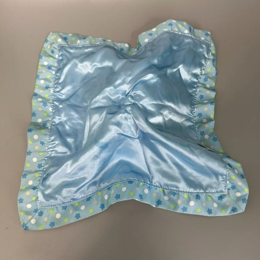 Garanimals Blue Beary Cute Baby Security Blanket Lovey Bear‎ Plush Satin Trim